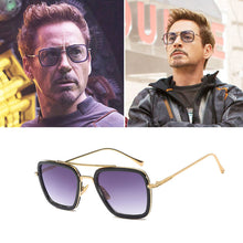 Load image into Gallery viewer, Fashion Square Iron Man Sunglasses Men's Women Metal Retro Outdoor Glasses UV400