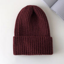 Load image into Gallery viewer, New Candy Colors Winter Hat Women Knitted Hat Warm Soft Trendy Hat Kpop Style Wool Beanie Elegant All-match Hat