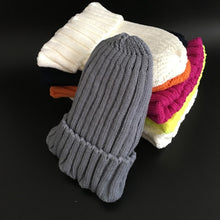 Load image into Gallery viewer, Winter Brand Female Fur Pom Poms hat Winter Hat For Women Girl 's Hat Knitted Beanies Cap Hat Thick Women Skullies Beanies