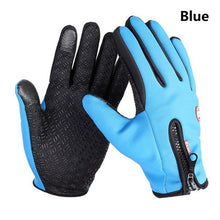 Load image into Gallery viewer, Mens Womens Spring Winter Waterproof Touch Screen Plus Velvet Riding Warm Gloves Windproof Fashion Outdoor Non-Slip Ski Gloves