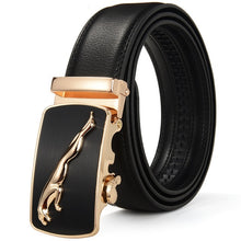Load image into Gallery viewer, 2020 Famous Brand Belt Men Top Quality Genuine Luxury Leather Belts for Men Strap Male Metal Automatic Buckle men belts