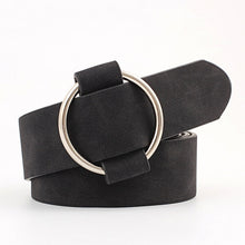 Load image into Gallery viewer, 2020 New Designer's Famous Brand Leatherhigh Quality Belt Fashion Alloy Double Ring Circle Buckle Girl Jeans Dress Wild Belts