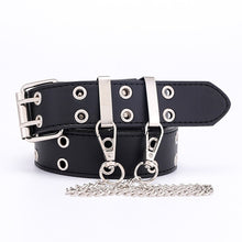 Load image into Gallery viewer, 2020 New Designer's Famous Brand Leatherhigh Quality Belt Fashion Alloy Double Ring Circle Buckle Girl Jeans Dress Wild Belts