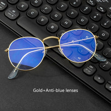 Load image into Gallery viewer, Computer Glasses Anti Blue Ray Glasses Blue Light Blocking Glasses Optical Eye Spectacle UV Blocking Gaming Filter Round Glasses
