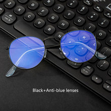 Load image into Gallery viewer, Computer Glasses Anti Blue Ray Glasses Blue Light Blocking Glasses Optical Eye Spectacle UV Blocking Gaming Filter Round Glasses