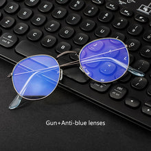 Load image into Gallery viewer, Computer Glasses Anti Blue Ray Glasses Blue Light Blocking Glasses Optical Eye Spectacle UV Blocking Gaming Filter Round Glasses