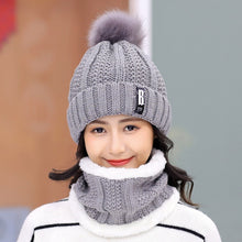 Load image into Gallery viewer, Brand Winter knitted Beanies Hats Women Thick Warm Beanie Skullies Hat Female knit Letter Bonnet Beanie Caps Outdoor Riding Sets