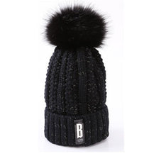 Load image into Gallery viewer, Brand Winter knitted Beanies Hats Women Thick Warm Beanie Skullies Hat Female knit Letter Bonnet Beanie Caps Outdoor Riding Sets