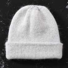 Load image into Gallery viewer, 2017 New Winter Hat for Women Rabbit Cashmere Knitted Beanies Thick Warm Vogue Ladies Wool Angora Hat Female Beanie Hats