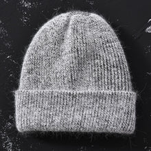 Load image into Gallery viewer, 2017 New Winter Hat for Women Rabbit Cashmere Knitted Beanies Thick Warm Vogue Ladies Wool Angora Hat Female Beanie Hats
