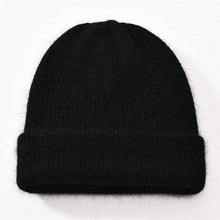 Load image into Gallery viewer, 2017 New Winter Hat for Women Rabbit Cashmere Knitted Beanies Thick Warm Vogue Ladies Wool Angora Hat Female Beanie Hats