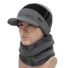 Load image into Gallery viewer, Winter Hats For Men Skullies Beanie Hat Winter Cap Men Women Wool Scarf Caps Set Balaclava Mask Gorras Bonnet Knitted Hat 2020