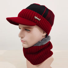 Load image into Gallery viewer, Winter Hats For Men Skullies Beanie Hat Winter Cap Men Women Wool Scarf Caps Set Balaclava Mask Gorras Bonnet Knitted Hat 2020