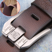 Load image into Gallery viewer, Men Genuine Leather Belt Luxury Brand Alloy Metal Pin Buckle Designer Belts Waist Strap Male for Jeans Design Cintos Masculinos