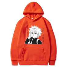 Load image into Gallery viewer, Kawaii Hunter X Hunter Hoodies Men Women Short Sleeve Sweatshirt Killua Zoldyck Anime Manga Black Hoodies Bluzy Tops Clothes