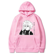 Load image into Gallery viewer, Kawaii Hunter X Hunter Hoodies Men Women Short Sleeve Sweatshirt Killua Zoldyck Anime Manga Black Hoodies Bluzy Tops Clothes
