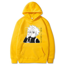 Load image into Gallery viewer, Kawaii Hunter X Hunter Hoodies Men Women Short Sleeve Sweatshirt Killua Zoldyck Anime Manga Black Hoodies Bluzy Tops Clothes