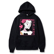 Load image into Gallery viewer, Kawaii Hunter X Hunter Hoodies Men Women Short Sleeve Sweatshirt Killua Zoldyck Anime Manga Black Hoodies Bluzy Tops Clothes