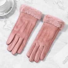 Load image into Gallery viewer, Women Gloves Winter Touch Screen 2020 Female Suede Furry Warm Full Finger Gloves Lady Winter Outdoor Sport Driving Women Gloves