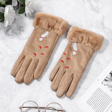 Load image into Gallery viewer, Women Gloves Winter Touch Screen 2020 Female Suede Furry Warm Full Finger Gloves Lady Winter Outdoor Sport Driving Women Gloves