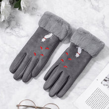 Load image into Gallery viewer, Women Gloves Winter Touch Screen 2020 Female Suede Furry Warm Full Finger Gloves Lady Winter Outdoor Sport Driving Women Gloves