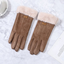 Load image into Gallery viewer, Women Gloves Winter Touch Screen 2020 Female Suede Furry Warm Full Finger Gloves Lady Winter Outdoor Sport Driving Women Gloves