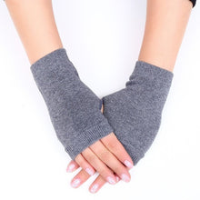 Load image into Gallery viewer, 2020 Winter Warm Thickening Wool Gloves Knitted Flip Fingerless Exposed Finger Thick Gloves Without Fingers Mittens Glove Women