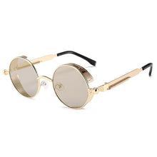 Load image into Gallery viewer, Classic Gothic Steampunk Sunglasses Luxury Brand Designer High Quality Men and Women Retro Round Metal Frame Sunglasses UV400