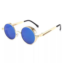 Load image into Gallery viewer, Classic Gothic Steampunk Sunglasses Luxury Brand Designer High Quality Men and Women Retro Round Metal Frame Sunglasses UV400