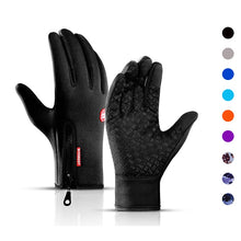 Load image into Gallery viewer, Winter Spring Warm Touch Screen Fishing Man Gloves Waterproof Women Ski Army Cycling Windproof Non-Slip Fashion Black Gloves