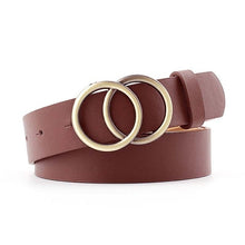 Load image into Gallery viewer, Women&#39;s Belt Jeans Fashion Design Women&#39;s Gold Belt Leather Strap High Quality Belt Girl 2019 New Hot Belt Dress
