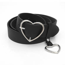 Load image into Gallery viewer, PKWYKLRE New sweetheart buckle with adjustable ladies luxury brand cute Heart-shaped thin belt high quality punk fashion belts
