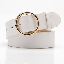 Load image into Gallery viewer, 2020 New Designer&#39;s Famous Brand Leatherhigh Quality Belt Fashion Alloy Double Ring Circle Buckle Girl Jeans Dress Wild Belts
