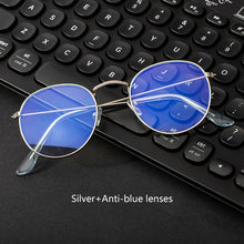 Load image into Gallery viewer, Computer Glasses Anti Blue Ray Glasses Blue Light Blocking Glasses Optical Eye Spectacle UV Blocking Gaming Filter Round Glasses
