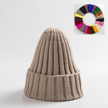 Load image into Gallery viewer, Unisex Hat Cotton Blends Solid Warm Soft HIP HOP Knitted Hats Men Winter Caps Women&#39;s Skullies Beanies For Girl Wholesale шляпа
