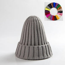 Load image into Gallery viewer, Unisex Hat Cotton Blends Solid Warm Soft HIP HOP Knitted Hats Men Winter Caps Women&#39;s Skullies Beanies For Girl Wholesale шляпа
