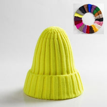 Load image into Gallery viewer, Unisex Hat Cotton Blends Solid Warm Soft HIP HOP Knitted Hats Men Winter Caps Women&#39;s Skullies Beanies For Girl Wholesale шляпа
