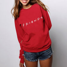 Load image into Gallery viewer, 2020 NEW Fashion Womens Letters FRIENDS Print Long Sleeve Hoodie Sweatshirt Ladies Slouch Pullover Jumper Tops 5 Colors S M L XL

