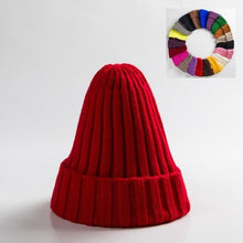 Load image into Gallery viewer, Unisex Hat Cotton Blends Solid Warm Soft HIP HOP Knitted Hats Men Winter Caps Women&#39;s Skullies Beanies For Girl Wholesale шляпа
