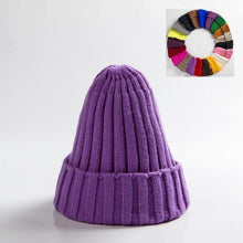 Load image into Gallery viewer, Unisex Hat Cotton Blends Solid Warm Soft HIP HOP Knitted Hats Men Winter Caps Women&#39;s Skullies Beanies For Girl Wholesale шляпа
