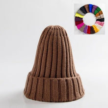 Load image into Gallery viewer, Unisex Hat Cotton Blends Solid Warm Soft HIP HOP Knitted Hats Men Winter Caps Women&#39;s Skullies Beanies For Girl Wholesale шляпа
