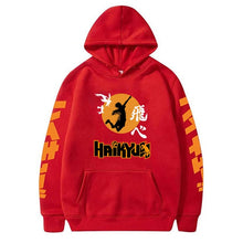 Load image into Gallery viewer, 2020 Japan Anime Haikyuu Cosplay Hoodie Women Men Harajuku Sweatshirt Karasuno High School Pullover Hooded Jacket  Sportswear

