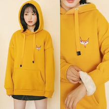 Load image into Gallery viewer, Jacket women solid color hoodies 2020 autumn winter imitation lamb wool korean loose plus velvet thick zipper sweatshirt tops
