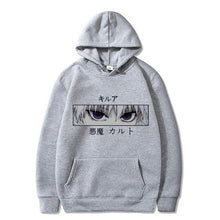 Load image into Gallery viewer, Japanese Anime Funny Killua Eyes Killua HxH Hoodies 2020 Winter Japan Style Hunter X Hunter Sweatshirts Streetwear for Women/men
