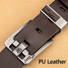 Load image into Gallery viewer, Men Genuine Leather Belt Luxury Brand Alloy Metal Pin Buckle Designer Belts Waist Strap Male for Jeans Design Cintos Masculinos
