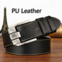 Load image into Gallery viewer, Men Genuine Leather Belt Luxury Brand Alloy Metal Pin Buckle Designer Belts Waist Strap Male for Jeans Design Cintos Masculinos
