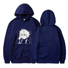 Load image into Gallery viewer, Kawaii Hunter X Hunter Hoodies Men Women Short Sleeve Sweatshirt Killua Zoldyck Anime Manga Black Hoodies Bluzy Tops Clothes
