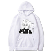 Load image into Gallery viewer, Kawaii Hunter X Hunter Hoodies Men Women Short Sleeve Sweatshirt Killua Zoldyck Anime Manga Black Hoodies Bluzy Tops Clothes
