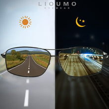 Load image into Gallery viewer, LIOUMO Top Photochromic Sunglasses Men Women Polarized Chameleon Glasses Driving Goggles Anti-glare Sun Glasses zonnebril heren
