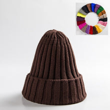 Load image into Gallery viewer, Unisex Hat Cotton Blends Solid Warm Soft HIP HOP Knitted Hats Men Winter Caps Women&#39;s Skullies Beanies For Girl Wholesale шляпа
